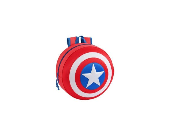 Mochila Redonda capitan america 31x31x10cm