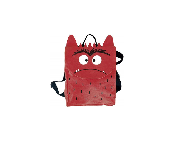 Mochila monstruo colores roja 25x32